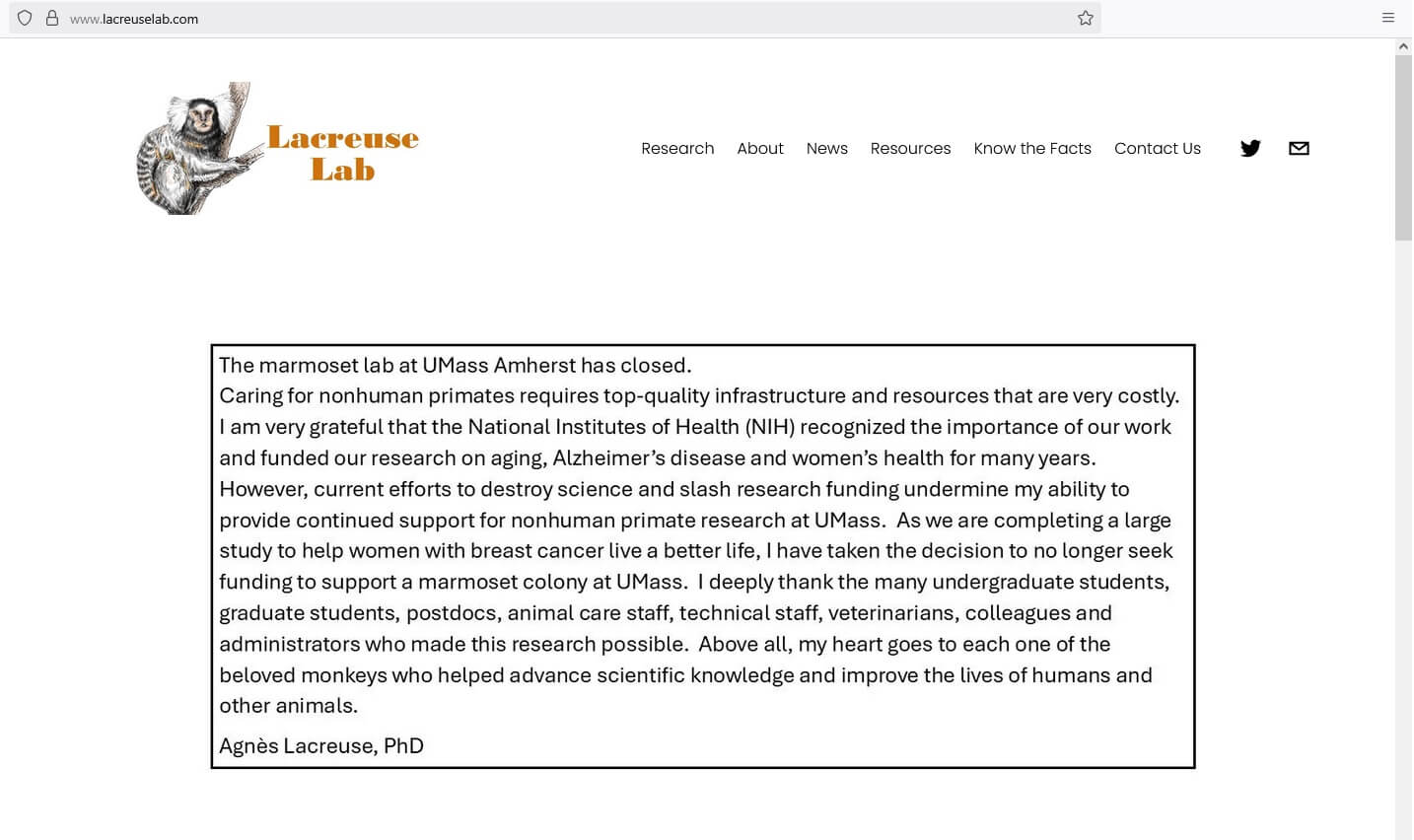 Lacreuse Lab definitief gesloten