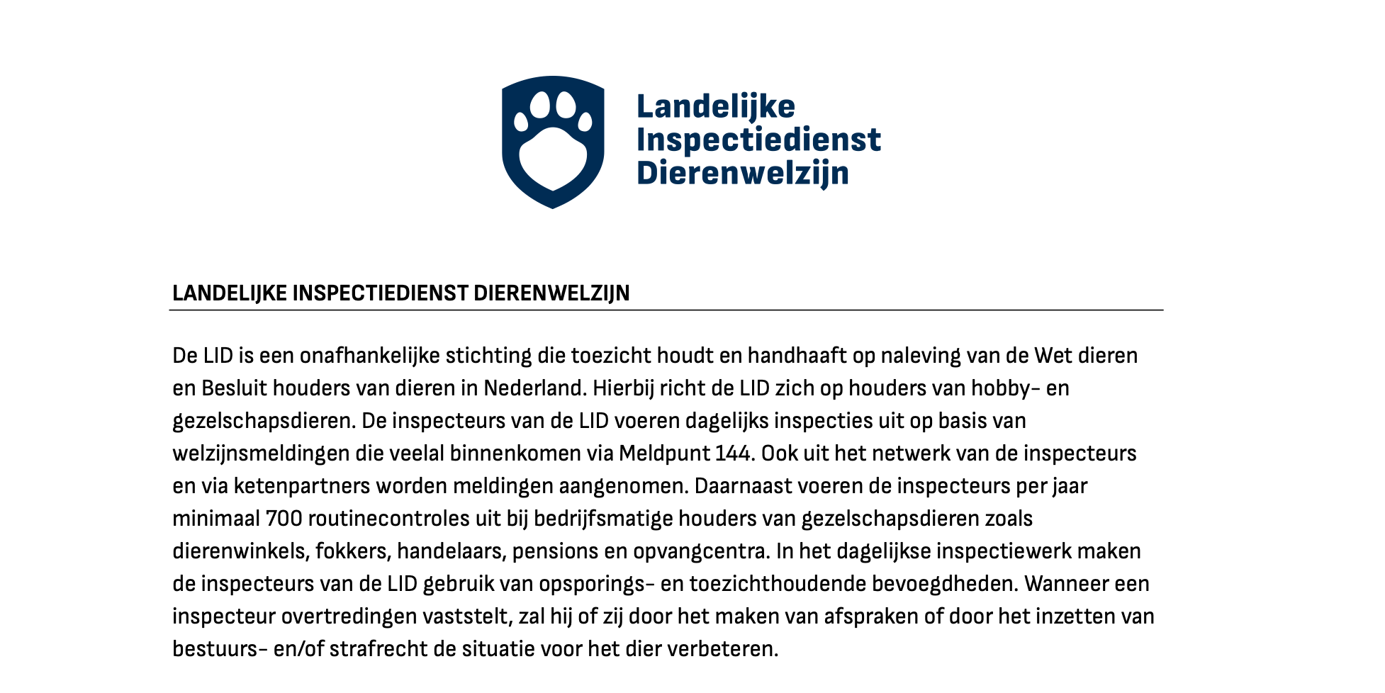 Pagina 5 uit jaarverslag LID 2024