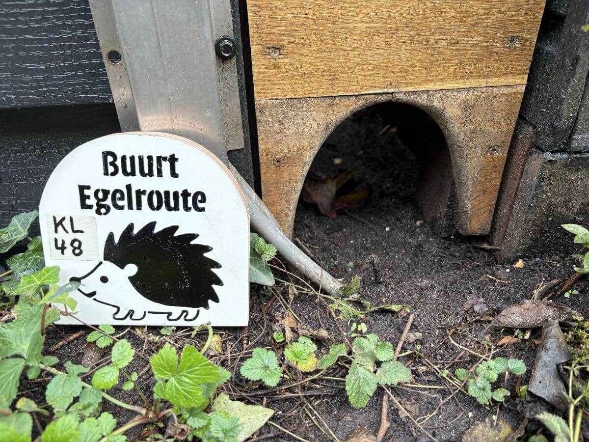 bordje 'Egelroute Gouda']