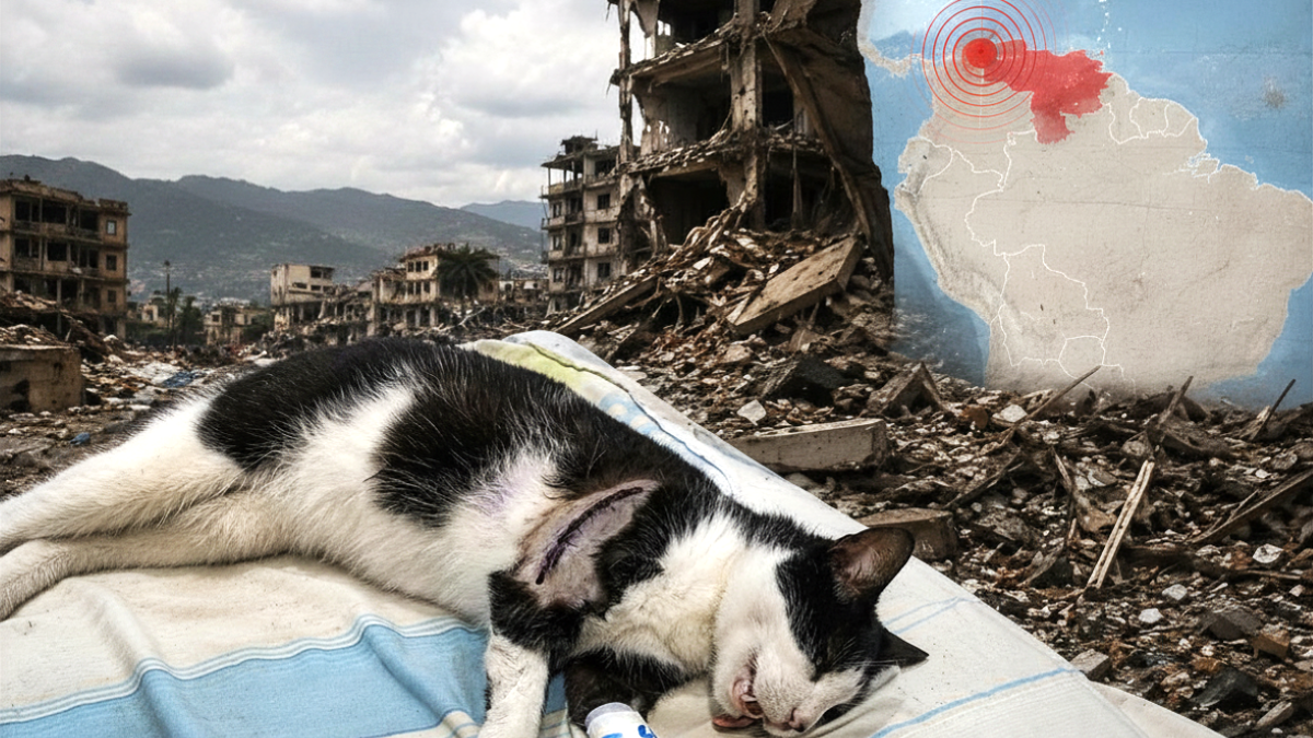 Noodhospitaal voor dieren na aardbevingen in Venezuela