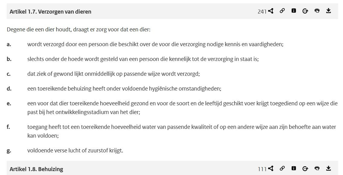 Artikel 1.7 Besluit houders van dieren