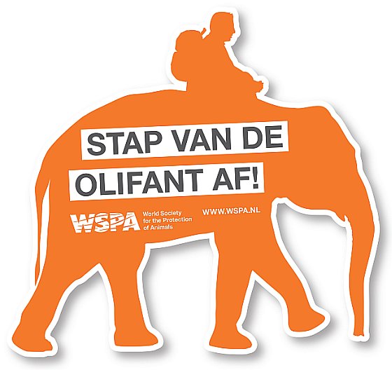 Stap van de olifant af!